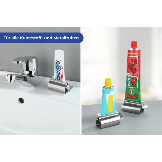 Wenko Tubenpresse Edelstahl 4 Wenko Tubenpresse Edelstahl – Bild 2