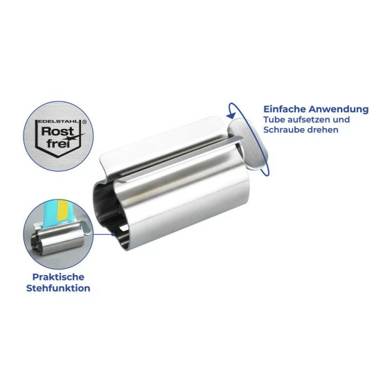 Wenko Tubenpresse Edelstahl 5 Wenko Tubenpresse Edelstahl – Bild 3