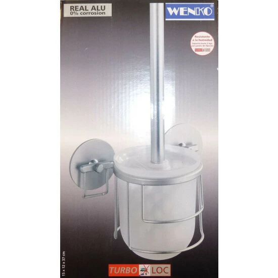 Wenko WC Garnitur Alu Rostfrei Turboloc Ohne Bohren 18905228 3 Wenko WC Garnitur Alu Rostfrei Turboloc Ohne Bohren 18905228