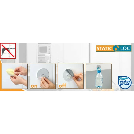 Wenko Static-Loc® Adapter Transparent 2er Set 6 Wenko Static-Loc® Adapter Transparent 2er Set – Bild 4