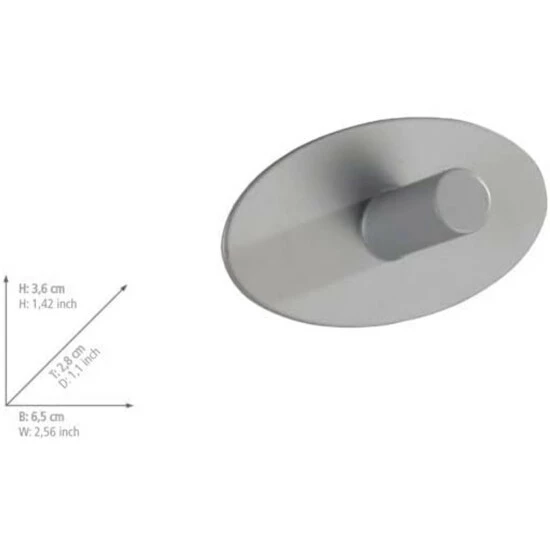 Wenko Wandhaken Piceno Grau Matt 2er Set Edelstahl 15 Wenko Wandhaken Piceno Grau Matt 2er Set Edelstahl – Bild 13