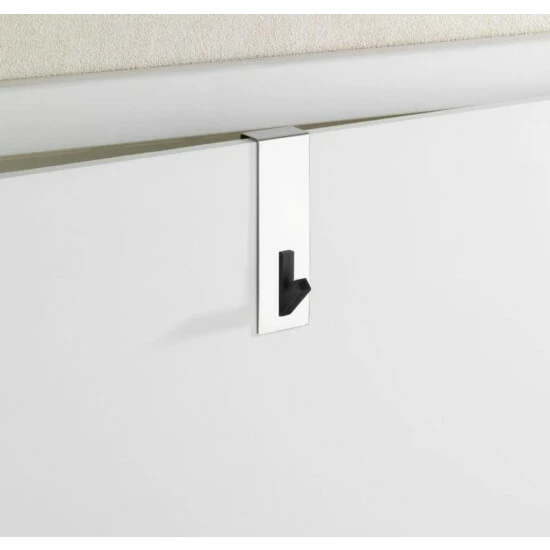 Wenko 4468190100 Türhaken Cauro, Edelstahl Glänzend, Schwarz 5 Wenko 4468190100 Türhaken Cauro, Edelstahl Glänzend, Schwarz – Bild 3