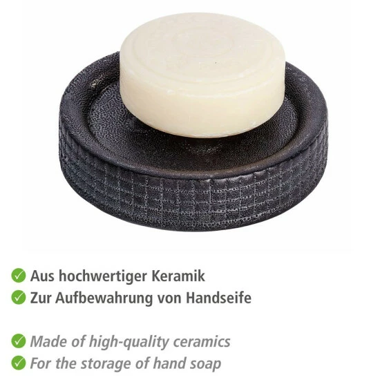 Wenko Seifenablage Polaris Jet Anthrazit Keramik 6 Wenko Seifenablage Polaris Jet Anthrazit Keramik – Bild 4