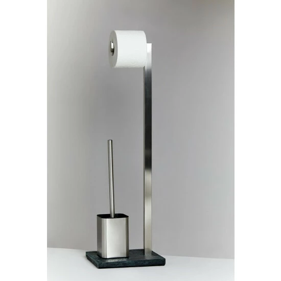 Wenko Stand WC-Garnitur Slate Rock Edelstahl 10 Wenko Stand WC-Garnitur Slate Rock Edelstahl – Bild 8