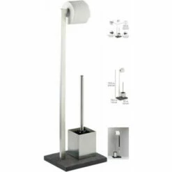 Wenko Stand WC-Garnitur Slate Rock Edelstahl 25 Wenko Stand WC-Garnitur Slate Rock Edelstahl -Günstiges Wenko Geschäft unnamed file 26426