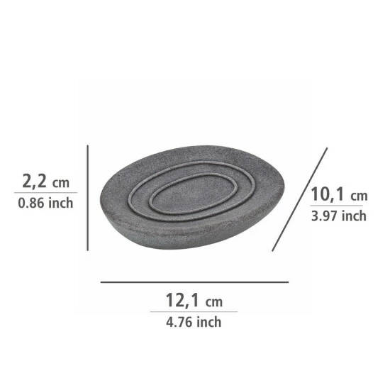 Wenko Seifenablage Pebble Stone Grey 6 Wenko Seifenablage Pebble Stone Grey – Bild 4