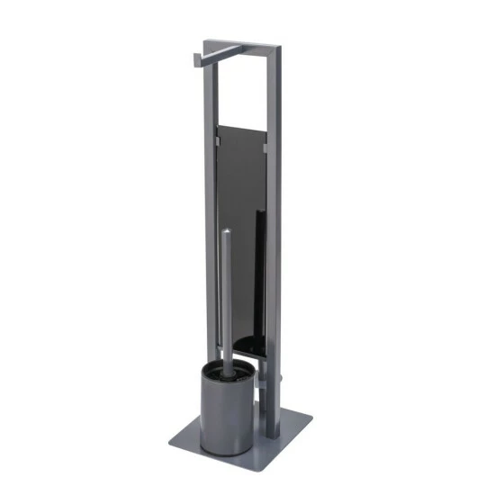 Wenko Stand WC-Garnitur Rivalta Grau 3 Wenko Stand WC-Garnitur Rivalta Grau
