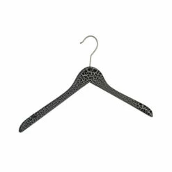 WENKO 143010100 Kleiderbügel Loft, Holz, 44 X 24 X 1.2 Cm, Schwarz