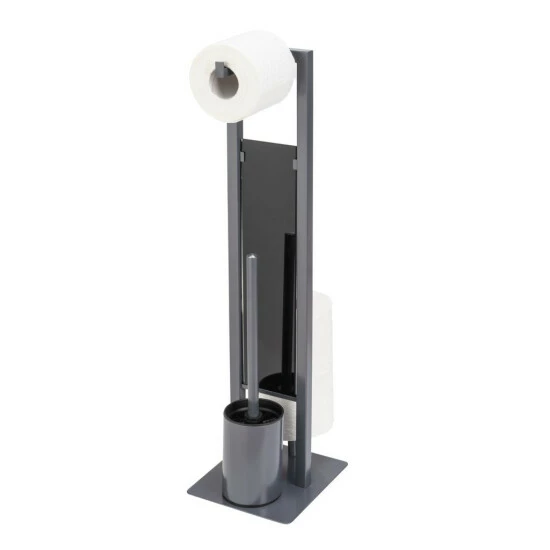 Wenko Stand WC-Garnitur Rivalta Grau 6 Wenko Stand WC-Garnitur Rivalta Grau – Bild 4