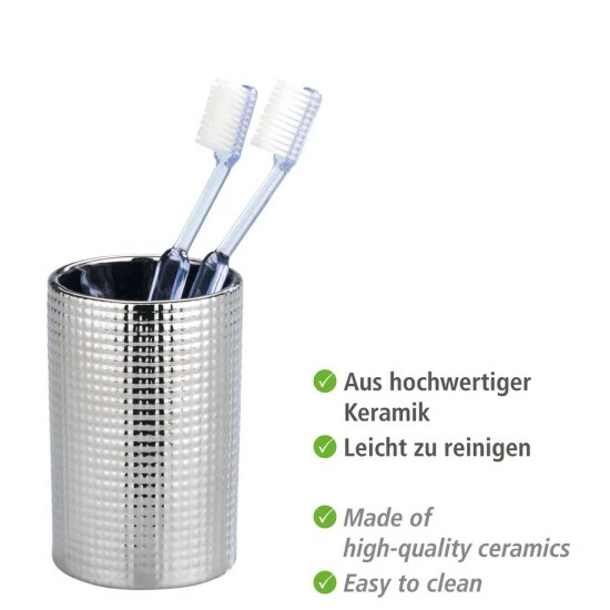Wenko Zahnputzbecher Polaris Nodi Chrome 6 Wenko Zahnputzbecher Polaris Nodi Chrome – Bild 4