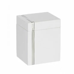 Wenko 20491100 Universaldose Noble White, Kunststoff - Polyresin, 8 X 9.9 X 6.9 Cm, Weiß