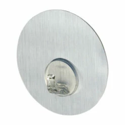 Wenko Static-Loc® Wandhaken Uno Edelstahloptik Rund