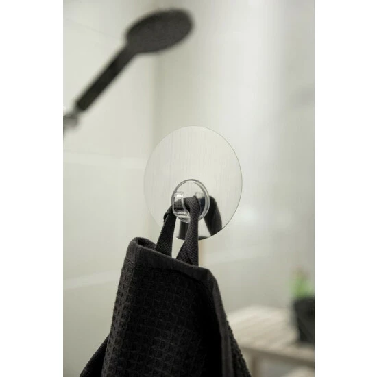 Wenko Static-Loc® Wandhaken Uno Edelstahloptik Rund 7 Wenko Static-Loc® Wandhaken Uno Edelstahloptik Rund – Bild 5