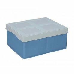 WENKO 4008838238110 Aufbewahrungsbox Mit Deckel Concept Blau/grau