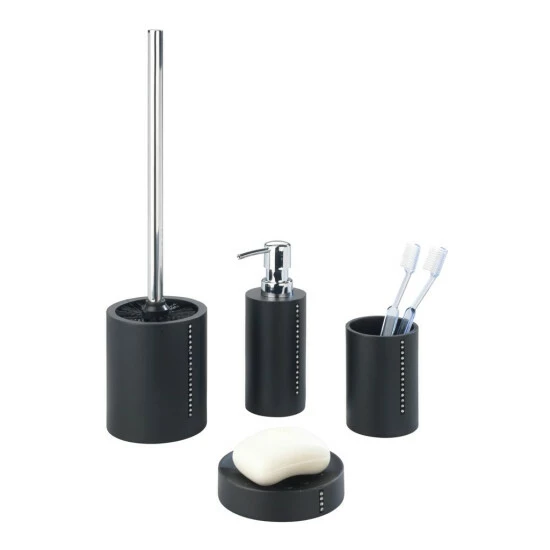 Wenko Zahnputzbecher Diamond Schwarz 5 Wenko Zahnputzbecher Diamond Schwarz – Bild 3