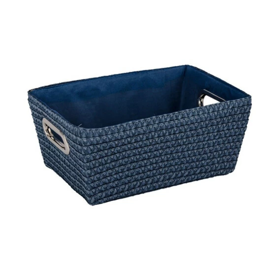 WENKO,Aufbewahrungskorb Chromo Badkorb, Polypropylen, 28x12x19.5 Cm, Farbe:Dunkelblau 3 WENKO,Aufbewahrungskorb Chromo Badkorb, Polypropylen, 28x12x19.5 Cm, Farbe:Dunkelblau