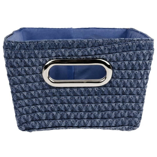 WENKO,Aufbewahrungskorb Chromo Badkorb, Polypropylen, 28x12x19.5 Cm, Farbe:Dunkelblau 6 WENKO,Aufbewahrungskorb Chromo Badkorb, Polypropylen, 28x12x19.5 Cm, Farbe:Dunkelblau – Bild 4