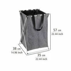 Wenko Wäschesammler Uno Grau Meliert -Günstiges Wenko Geschäft unnamed file 26735