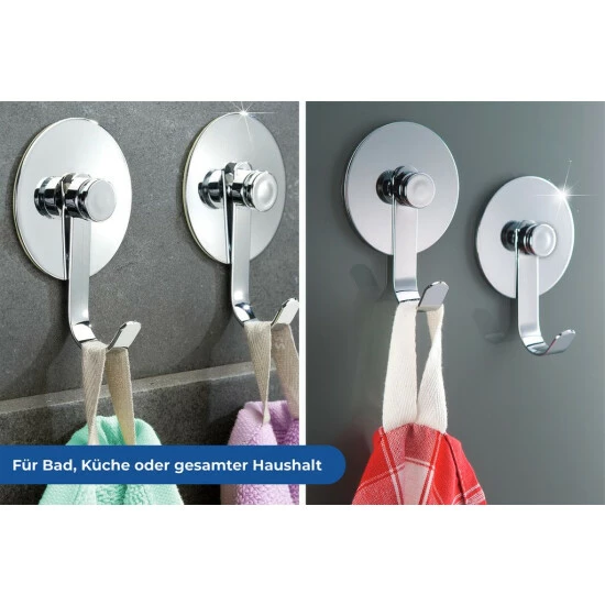 Wenko TurboFIX Edelstahl Haken 2er Set 8 Wenko TurboFIX Edelstahl Haken 2er Set – Bild 6