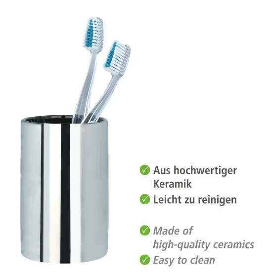 Wenko Zahnputzbecher Polaris Chrome 4 Wenko Zahnputzbecher Polaris Chrome – Bild 2