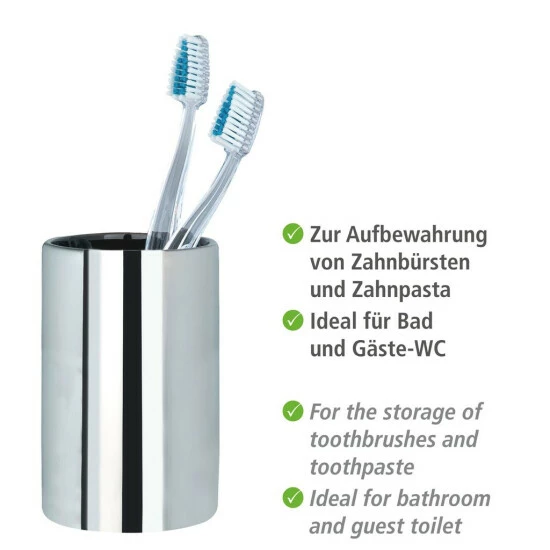 Wenko Zahnputzbecher Polaris Chrome 5 Wenko Zahnputzbecher Polaris Chrome – Bild 3