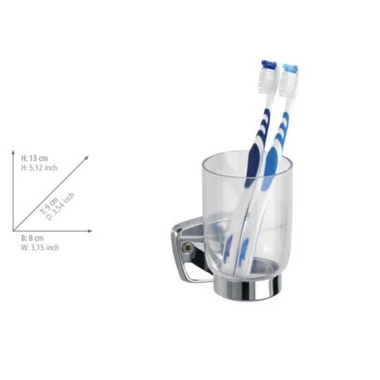 Wenko Zahnputzbecher Und Halter Basic 6 Wenko Zahnputzbecher Und Halter Basic – Bild 4