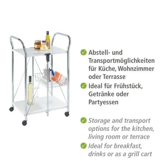 Wenko Servierwagen Sunny Weiß 10 Wenko Servierwagen Sunny Weiß – Bild 8
