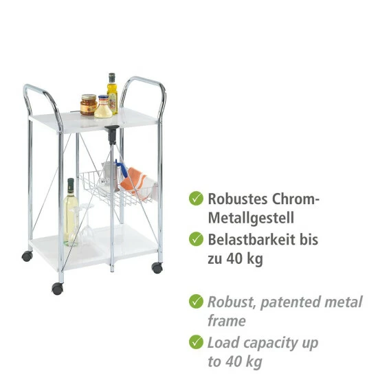 Wenko Servierwagen Sunny Weiß 11 Wenko Servierwagen Sunny Weiß – Bild 9