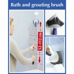 Wenko 7824500 Bad- Und Fugenbürste - Mit Beweglichem Bürstenkopf, Eisen, 52-112 X 12 X 13 Cm, Grau -Günstiges Wenko Geschäft unnamed file 27102