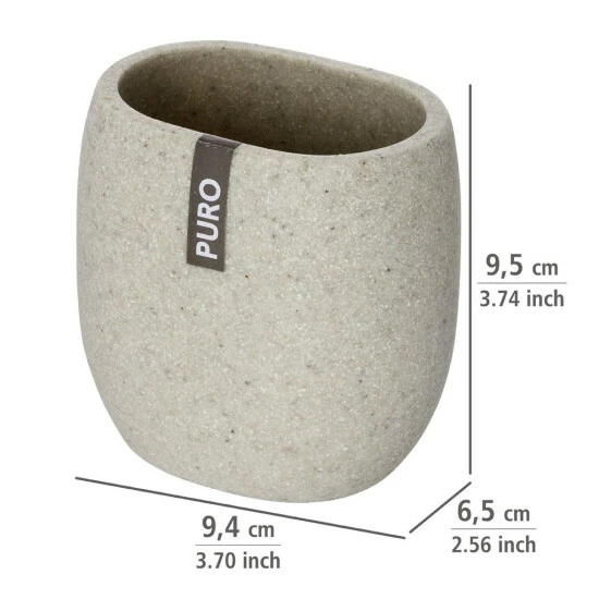 Wenko Zahnputzbecher Puro Natur 9 Wenko Zahnputzbecher Puro Natur – Bild 7