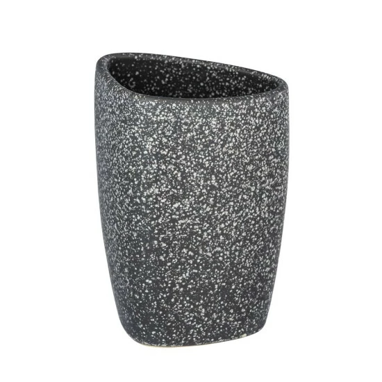 Wenko Zahnputzbecher Pion Grau Keramik 4 Wenko Zahnputzbecher Pion Grau Keramik – Bild 2