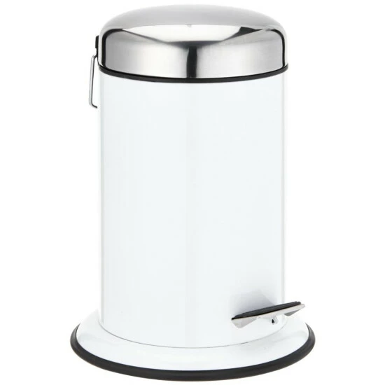 Wenko Kosmetik Treteimer Retoro Schwarz Edelstahl 7 Wenko Kosmetik Treteimer Retoro Schwarz Edelstahl – Bild 5