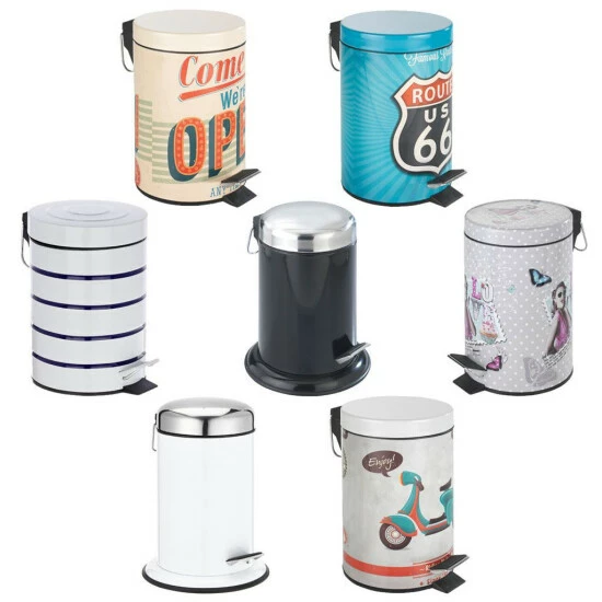 Wenko Kosmetik Treteimer Retoro Schwarz Edelstahl 13 Wenko Kosmetik Treteimer Retoro Schwarz Edelstahl – Bild 11