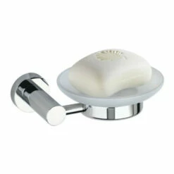 Akzente Setzen Mit Wenko 19348100 Seifenablage Valente, 100% Rostfrei, Seifenablage Mit Glasschale, Seifenhalter, Ca.14 X 4,5 X 11cm