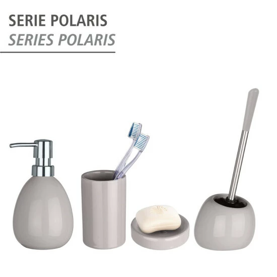 Wenko Zahnputzbecher Polaris Pastel Grey Keramik 8 Wenko Zahnputzbecher Polaris Pastel Grey Keramik – Bild 6