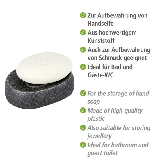Wenko Seifenablage Puro Anthrazit 6 Wenko Seifenablage Puro Anthrazit – Bild 4