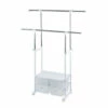 WENKO Kleiderständer Metall 78,5-127 X 131-174 X 43 Cm Weiß -Günstiges Wenko Geschäft unnamed file 27593