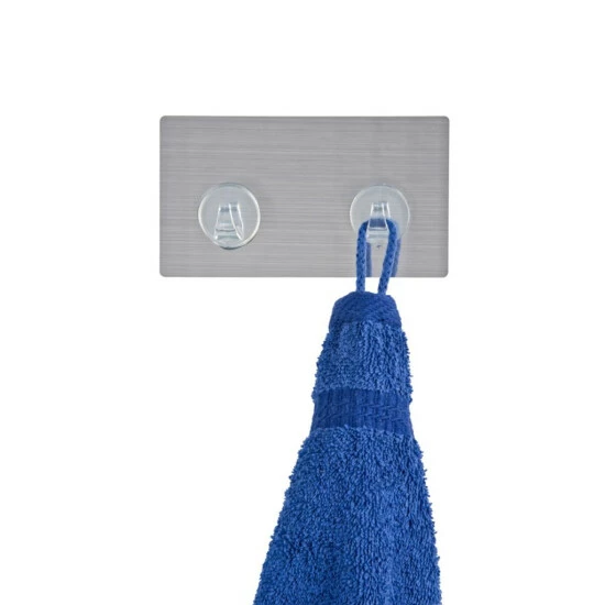 Wenko Static-Loc® Hakenleiste Edelstahloptik 3 Wenko Static-Loc® Hakenleiste Edelstahloptik