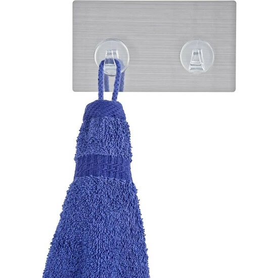 Wenko Static-Loc® Hakenleiste Edelstahloptik 6 Wenko Static-Loc® Hakenleiste Edelstahloptik – Bild 4