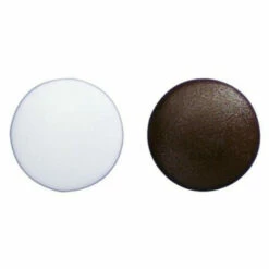 Wenko 5520040100 Tür Und Wandpuffer, 4-er, Kunststoff, Je ø 4 Cm, Weiß / Braun