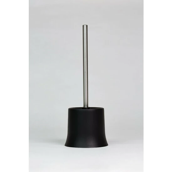 WENKO WC-Bürste Basic, Schwarz, Aus Mattiertem Kunststoff, Ø 14 X 38 Cm | Inkl. 2er Set Reinigungsschwämme Gratis 4 WENKO WC-Bürste Basic, Schwarz, Aus Mattiertem Kunststoff, Ø 14 X 38 Cm | Inkl. 2er Set Reinigungsschwämme Gratis – Bild 2