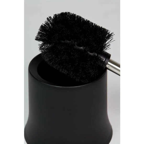 WENKO WC-Bürste Basic, Schwarz, Aus Mattiertem Kunststoff, Ø 14 X 38 Cm | Inkl. 2er Set Reinigungsschwämme Gratis 7 WENKO WC-Bürste Basic, Schwarz, Aus Mattiertem Kunststoff, Ø 14 X 38 Cm | Inkl. 2er Set Reinigungsschwämme Gratis – Bild 5