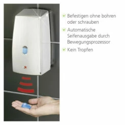 WENKO No-Touch Seifenspender Und Desinfektionsspender Treviso Chrom Mit Bewegungssensor, Infrarotsensor, Weiß, Nachfüllbar, Auslaufsicher, 650 Ml | Inkl. 2er Set Reinigungsschwämme Gratis 7 WENKO No-Touch Seifenspender Und Desinfektionsspender Treviso Chrom Mit Bewegungssensor, Infrarotsensor, Weiß, Nachfüllbar, Auslaufsicher, 650 Ml | Inkl. 2er Set Reinigungsschwämme Gratis -Günstiges Wenko Geschäft unnamed file 27991