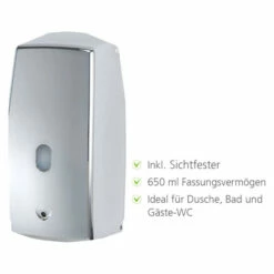 WENKO No-Touch Seifenspender Und Desinfektionsspender Treviso Chrom Mit Bewegungssensor, Infrarotsensor, Weiß, Nachfüllbar, Auslaufsicher, 650 Ml | Inkl. 2er Set Reinigungsschwämme Gratis 8 WENKO No-Touch Seifenspender Und Desinfektionsspender Treviso Chrom Mit Bewegungssensor, Infrarotsensor, Weiß, Nachfüllbar, Auslaufsicher, 650 Ml | Inkl. 2er Set Reinigungsschwämme Gratis -Günstiges Wenko Geschäft unnamed file 27992