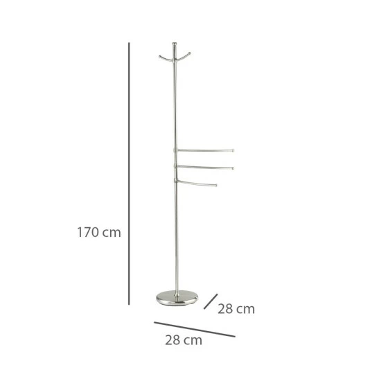 WENKO Turbo-Loc® Handtuchhalter Quadro, 2-armig, Edelstahl, Handtuchstangen Ohne Bohren | Inkl. 2er Set Reinigungsschwämme Gratis 5 WENKO Turbo-Loc® Handtuchhalter Quadro, 2-armig, Edelstahl, Handtuchstangen Ohne Bohren | Inkl. 2er Set Reinigungsschwämme Gratis – Bild 3