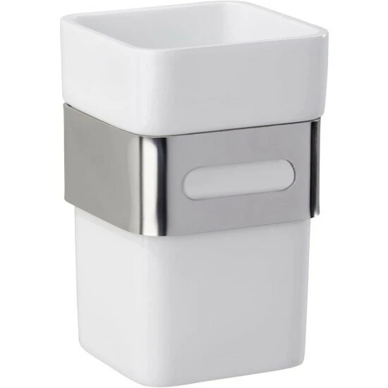 WENKO Badezimmerset Premium Plus, Bestehend Aus Toilettenpapierhalter, WC-Garnitur, 2 Zahnputzbecher Und Seifenspender Und Zusätzlich Ein Fusspflegeset 7 WENKO Badezimmerset Premium Plus, Bestehend Aus Toilettenpapierhalter, WC-Garnitur, 2 Zahnputzbecher Und Seifenspender Und Zusätzlich Ein Fusspflegeset – Bild 5