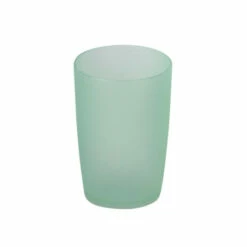 2 Zahnputzbecher Zahnbürsten Becher Kunststoff Zahnpaste Lindgrün WENKO