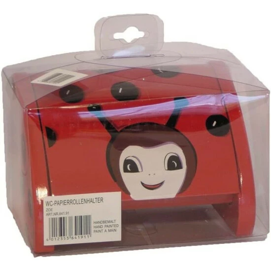 WENKO Toilettenpapierhalter Marienkäfer, Handbemalt, Rarität 3 WENKO Toilettenpapierhalter Marienkäfer, Handbemalt, Rarität