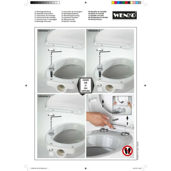 Wenko WC-Sitz Deep Sea, Duroplast, Embossed 14 Wenko WC-Sitz Deep Sea, Duroplast, Embossed – Bild 12