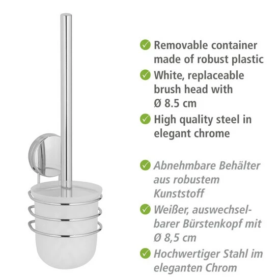 Wenko Static-Loc® Plus WC-Garnitur Osimo 5 Wenko Static-Loc® Plus WC-Garnitur Osimo – Bild 3